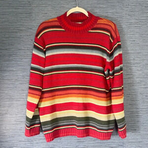 Vintage Tiara International Striped Sweater - Size Medium